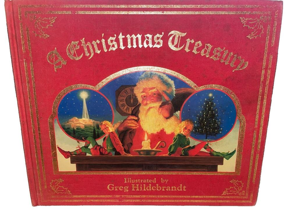 Vintage 1984 Christmas Treasury by Greg Hildebrandt (Hardcover) Beautiful Book
